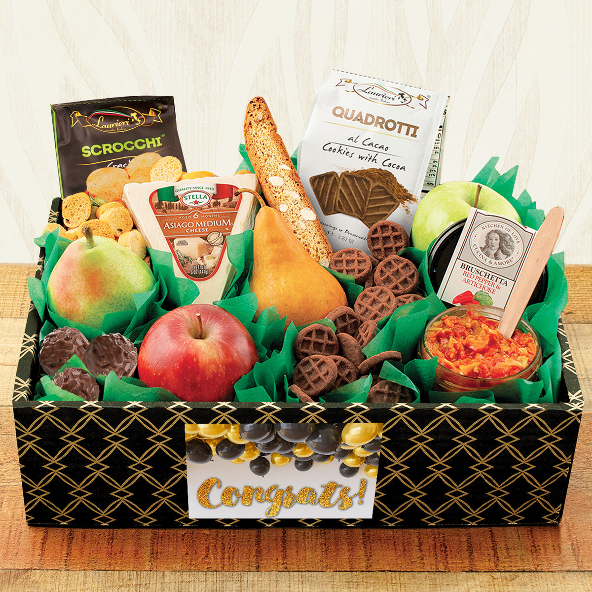 Capalbos Italian Pride Of The Farm Fruit Gift Box - Congratulations